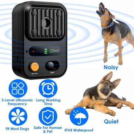 outdoor ultrasonic bark control device for yard