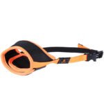 Breathable adjustable dog muzzle black mesh training muzzle for dogs